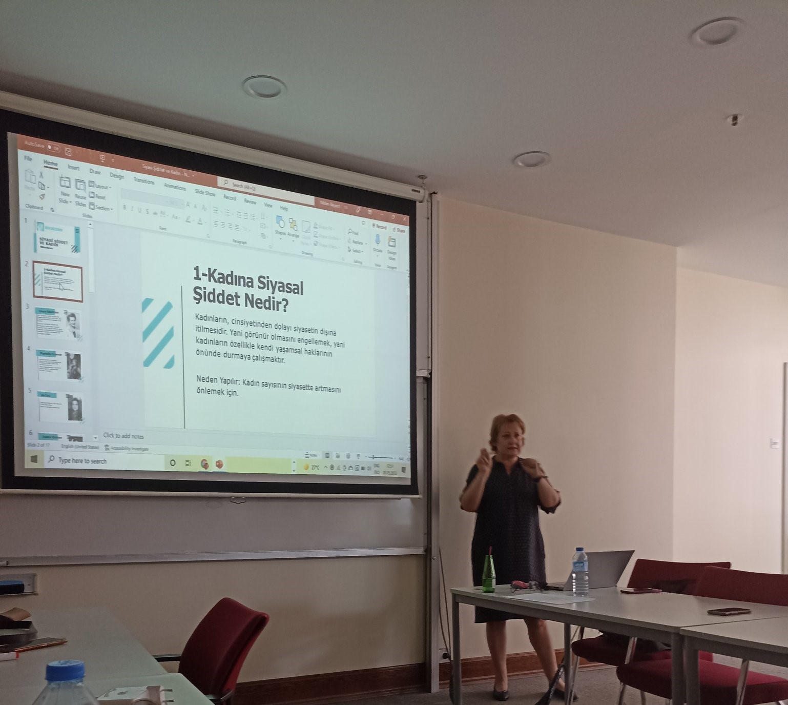 Ben Seçerim made a presentation on Gender Violance in Turkish Politics in Istabul Policy Center