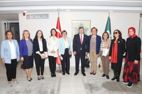 We visited Gelecek Party and shared “The Position and Prospects of Women Politicians in Turkey” research results with party President Ahmet Davutoğlu.