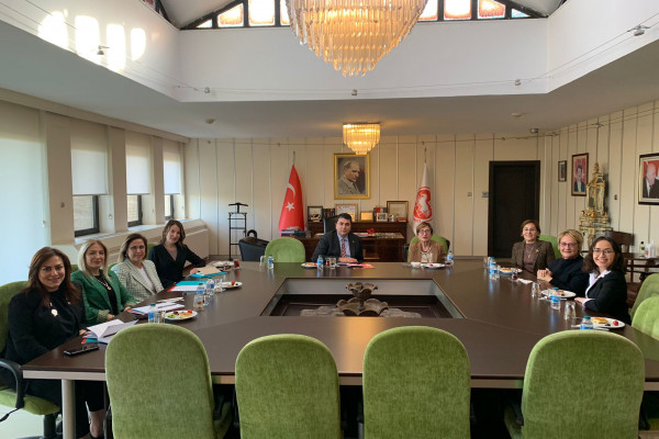We visited Democrat Party and shared “The Position and Prospects of Women Politicians in Turkey” research results with party President Gültekin Uysal.