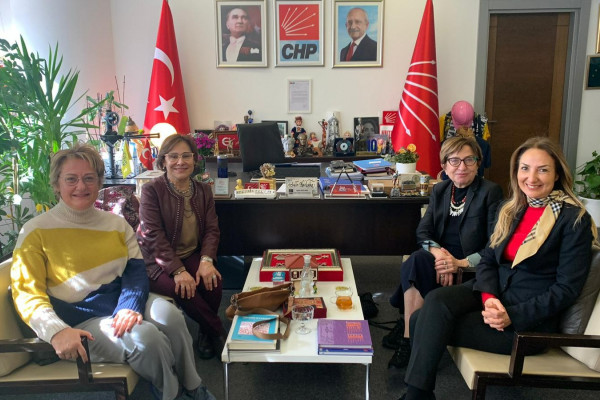 Cumhuriyet Halk Partisi Kadın Kolları Genel Başkanı Aylin Nazlıaka'yı Ziyaret Ettik.