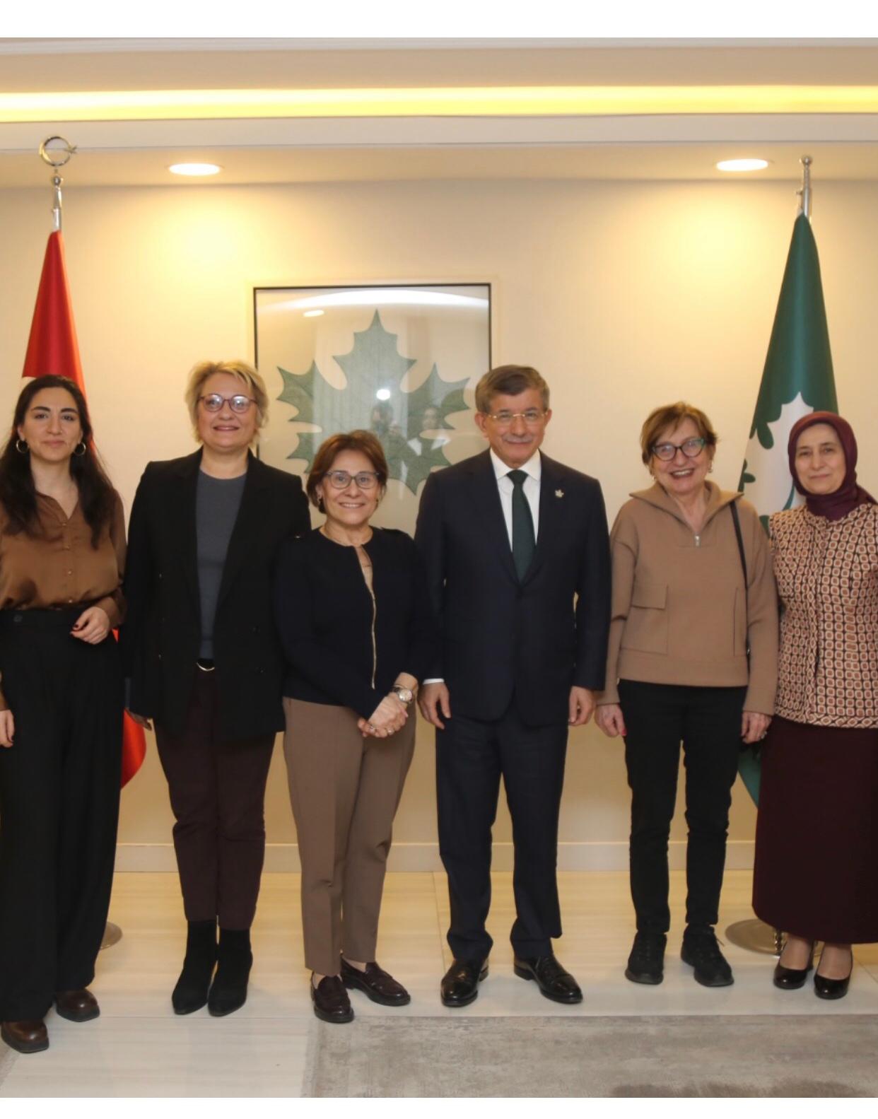 We visited Mr. Ahmet Davutoğlu the President of the Gelecek Party.