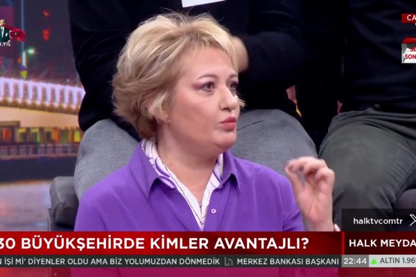 Our director Nilden Bayazıt attended Halk TV program / political arena hosted by İrfan Değirmenci.