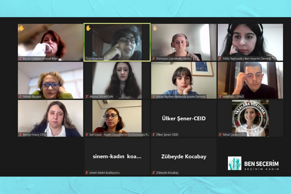 As Ben Seçerim Association, we organised a meeting with 11 NGOs working on equal representation and women's rights.